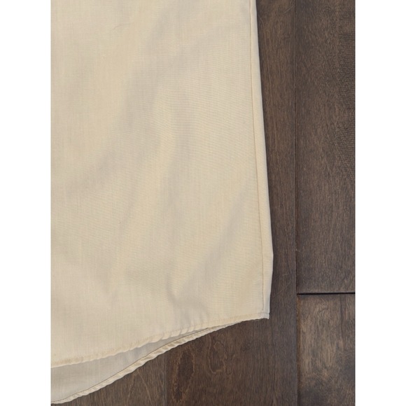 Stafford Mens Size 15.5 Short‎ Sleeve Button Down Tan Beige Shirt Wrinkle-Free - Picture 5 of 6
